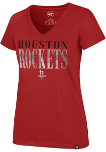 47 Houston Rockets Womens Red Rival Short Sleeve T-Shirt