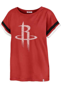 47 Houston Rockets Womens Red Skylar Short Sleeve T-Shirt