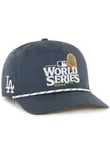 47 Los Angeles Dodgers 2024 World Series ID Heater Hitch Adjustable Hat - Navy Blue