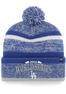 47 Los Angeles Dodgers Blue 2024 World Series Team ID Northward Cuff Mens Knit Hat