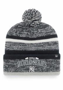 47 New York Yankees Navy Blue 2024 World Series Team ID Northward Cuff Mens Knit Hat