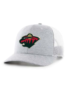 47 Minnesota Wild Harrington Logo Trucker Adjustable Hat - Grey