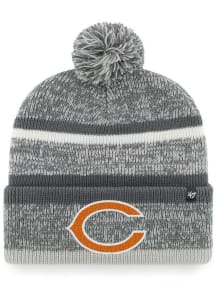 47 Chicago Bears Grey Northward Cuff Pom Mens Knit Hat