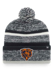 47 Chicago Bears Navy Blue Northward Cuff Pom Mens Knit Hat