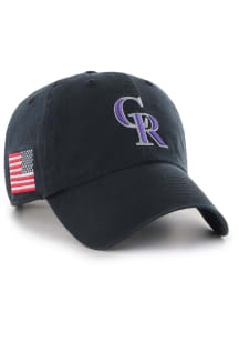 47 Colorado Rockies Heritage Clean Up Adjustable Hat - Black