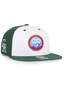 47 Colorado Rockies Green City Connect Captain Mens Snapback Hat