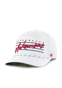 47 Arkansas Razorbacks Downburst Hitch Adjustable Hat - White