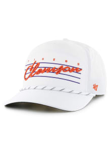 47 Clemson Tigers Downburst Hitch Adjustable Hat - White