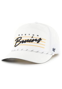 47 Boston Bruins Downburst Hitch Adjustable Hat - White