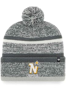 47 Minnesota North Stars Grey Northward Cuff Pom Mens Knit Hat