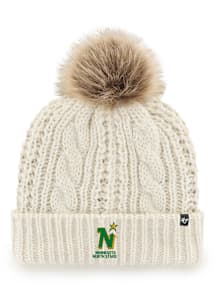 47 Minnesota North Stars Ivory Meeko Cuff Pom Womens Knit Hat