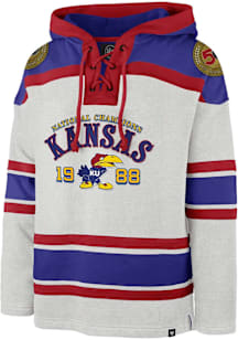 47 Kansas Jayhawks Grey 1988 Basketball National Champions Lacer Short Sleeve Fashion T Shirt