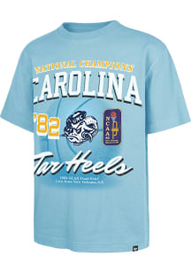 47 North Carolina Tar Heels Blue 1982 Basketball National Champions Foundation Short Sleeve Fashio..