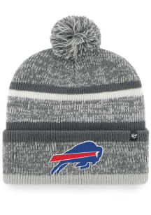 47 Buffalo Bills Grey Northward Cuff Pom Mens Knit Hat