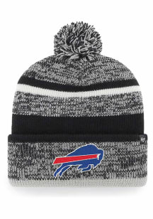 47 Buffalo Bills Black Northward Cuff Pom Mens Knit Hat