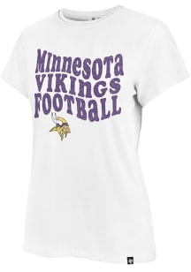 47 Minnesota Vikings Womens White Frankie Short Sleeve T-Shirt
