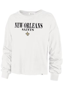 47 New Orleans Saints Womens White Parkway Design LS Tee