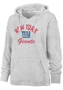47 New York Giants Womens Grey Kennedy Hooded Sweatshirt