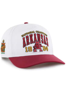 47 Arkansas Razorbacks Victor Hitch Adjustable Hat - White