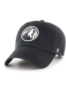 47 Minnesota Timberwolves Clean Up Adjustable Hat - Black