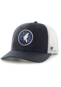 47 Minnesota Timberwolves Trucker Design Adjustable Hat - Navy Blue
