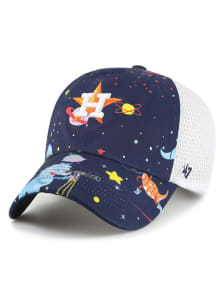 47 Houston Astros Navy Blue Space Dino YTH Youth Adjustable Hat