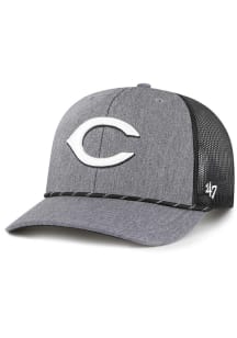 47 Cincinnati Reds Carbon Rope Trucker Adjustable Hat - Grey