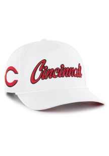 47 Cincinnati Reds Overhand Hitch Adjustable Hat - White