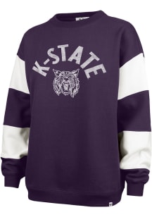 Womens K-State Wildcats Purple 47 Eephus Crew Sweatshirt