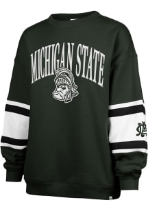 Womens Michigan State Spartans Green 47 Steadfast Crew Sweatshirt