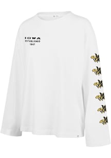 Womens Iowa Hawkeyes White 47 Ditto LS Tee