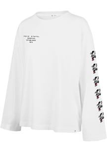 47 Ohio State Buckeyes Womens White Ditto LS Tee