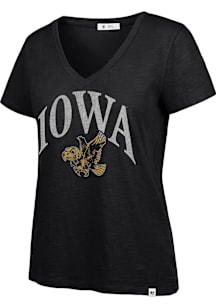 47 Iowa Hawkeyes Womens Black Tried and True Short Sleeve T-Shirt