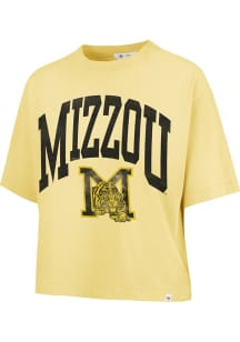 47 Missouri Tigers Womens Gold Shale Montauk Short Sleeve T-Shirt