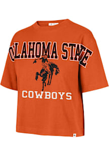 47 Oklahoma State Cowboys Womens Orange Outreach Short Sleeve T-Shirt