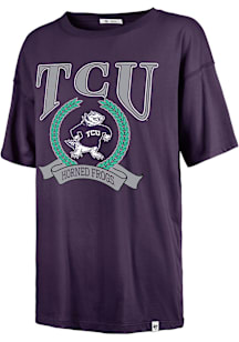 47 TCU Horned Frogs Womens Purple Flaunt Short Sleeve T-Shirt