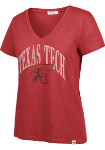 47 Texas Tech Red Raiders Womens Red Tried and True Short Sleeve T-Shirt