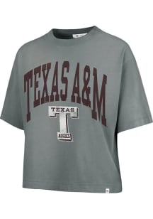 47 Texas A&amp;M Aggies Womens Grey Shale Montauk Short Sleeve T-Shirt