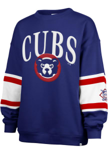 47 Chicago Cubs Womens Blue Steadfast Paneled Crew Sweatshirt