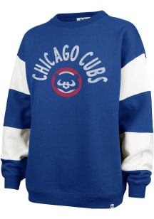 47 Chicago Cubs Womens Blue Eephus Barred Crew Sweatshirt