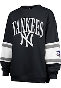 47 New York Yankees Womens Navy Blue Steadfast Paneled Crew Sweatshirt
