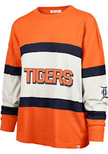 47 Detroit Tigers Womens Orange Breezyway LS Tee