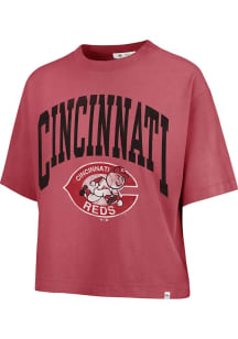 47 Cincinnati Reds Womens Red Shale Short Sleeve T-Shirt