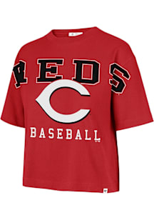 47 Cincinnati Reds Womens Red Outreach Short Sleeve T-Shirt