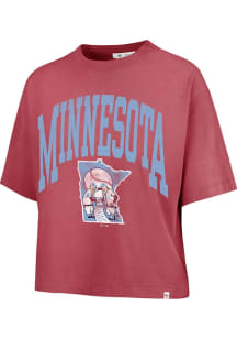 47 Minnesota Twins Womens Red Shale Short Sleeve T-Shirt