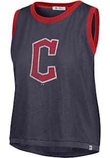 47 Cleveland Guardians Womens Navy Blue Premier Tank Top