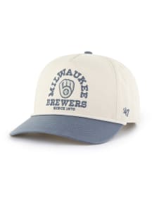 47 Milwaukee Brewers 2T Canyon Ranchero Hitch Adjustable Hat - Ivory