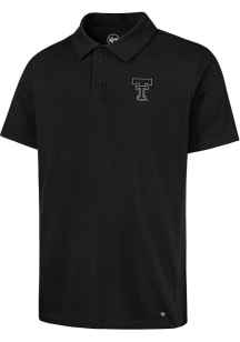 47 Texas Tech Red Raiders Mens Black Imprint Forward Short Sleeve Polo