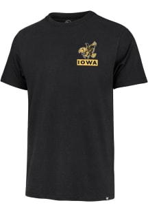 Iowa Hawkeyes Black 47 Knock Back Franklin Short Sleeve Fashion T Shirt