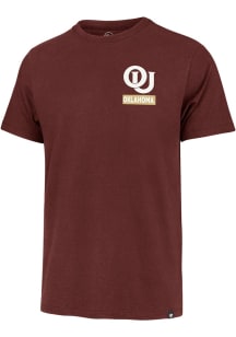 47 Oklahoma Sooners Red Knock Back Franklin Short Sleeve Fashion T Shirt